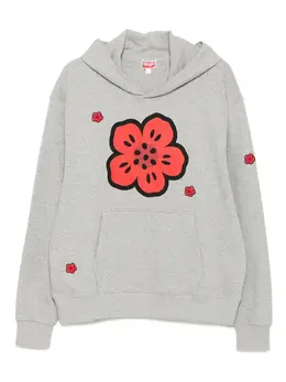 Kenzo: Толстовка с цветочным принтом 