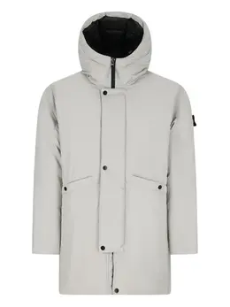 Stone Island: Пуховик с капюшоном 
