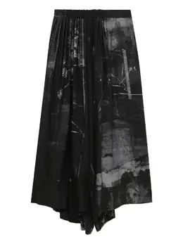 Y's: Брюки с абстрактным принтом 