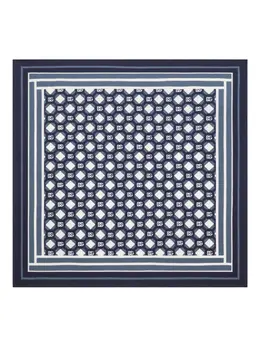 Dolce & Gabbana: Синий шарф  DG