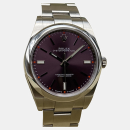 Rolex Oyster Perpetual 114300 Automatic Purple Dial Stainless Steel Men's Wristwatch 39 mm 1247488