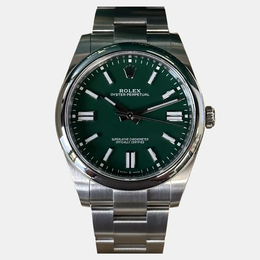 Rolex Oyster Perpetual 124300 Automatic Green Dial Stainless Steel Men's Wristwatch 41mm 1247507
