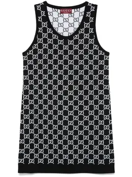 Gucci: Платье  GG без рукава