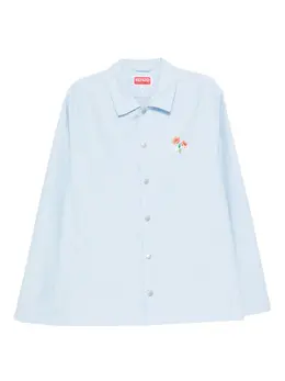 Kenzo: Рубашка с растительным принтом 