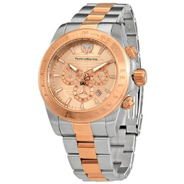 Technomarine Manta Ray Chronograph Rose Dial Mens Watch tm-220137