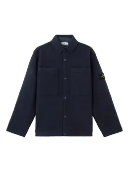 Stone Island: Рубашка из шерсти 