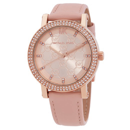 Michael Kors Corey Quartz Crystal Rose Gold Dial Ladies Watch mk2987