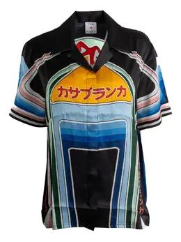 Casablanca: Рубашка с геометрическим принтом 