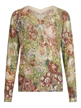 LIU JO: Свитер с растительным принтом 