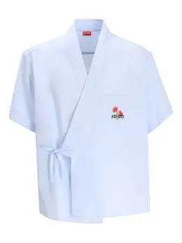 Kenzo: Голубая рубашка 