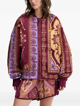 adidas: Бордовая куртка 