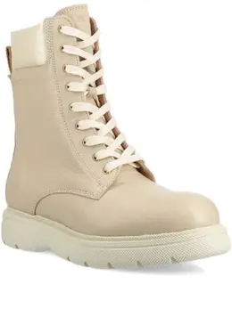 BOSS: Бежевые ботинки 