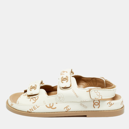 Chanel: Белые сандалии 