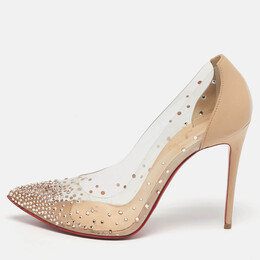 Christian Louboutin: Бежевые туфли 