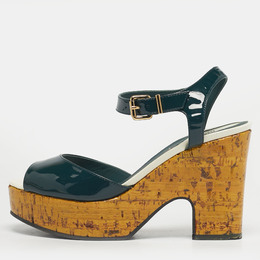 Fendi: Зелёные сандалии 