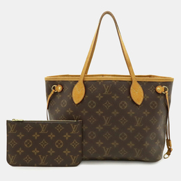 Louis Vuitton: Коричневая сумка-шоппер  Neverfull