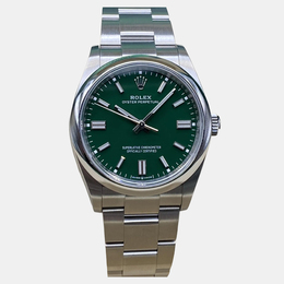 Rolex Oyster Perpetual 126000 Automatic Green Dial Stainless Steel Men's Wristwatch 36 mm 1247496