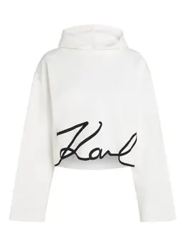 Karl Lagerfeld: Белая толстовка  Signature