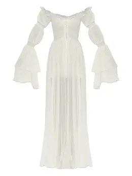 Blumarine: Платье с оборками 