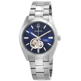 Bulova Surveyor Automatic Blue Dial Mens Watch 96a275