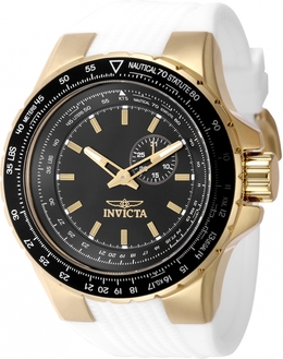 Invicta Aviator Quartz Black Dial Mens Watch 49734