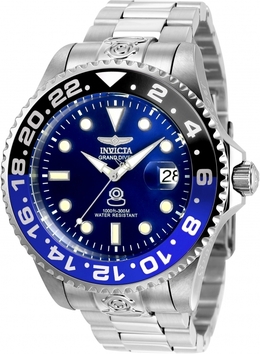 Invicta Grand Diver Automatic Blue Dial Batman Bezel Mens Watch 21865