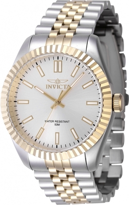 Invicta 47484 - Men's Silver Dial Analog Quartz Watch