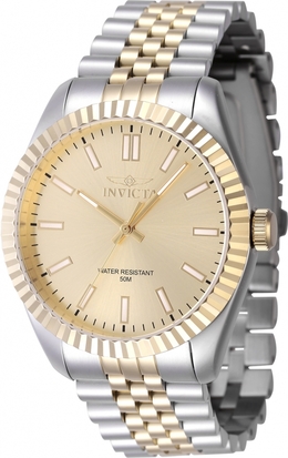 Invicta 47487 Mens Quartz Analog Watch - Gold Dial