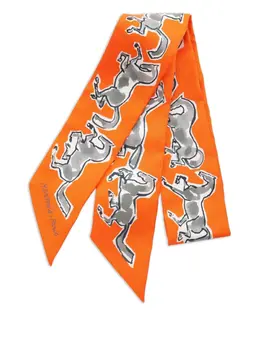 Hermès Pre-Owned: Оранжевый шарф 