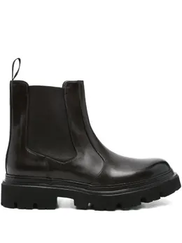 Corneliani: Чёрные ботинки 