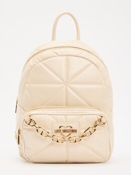 Love Moschino: Светлая спортивная сумка 