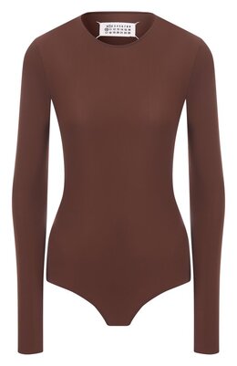 Maison Margiela: Коричневый боди 