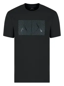 Armani Exchange: Футболка с принтом 