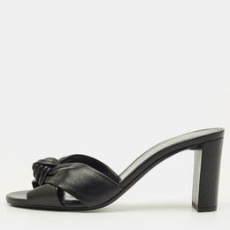 Saint Laurent Paris: Чёрные сандалии  Bianca