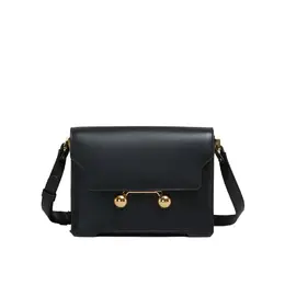 Marni Black Calfskin Shoulder Bag ma-8991928910036