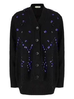 Alberta Ferretti: Кардиган со стразами 