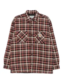 Carhartt WIP: Коричневая рубашка 