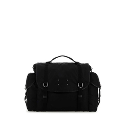 Maison Margiela Black Fabric Messenger Travel Bag sb1wg0071p6763_t8013