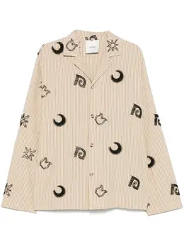 Nanushka: Светлая рубашка 