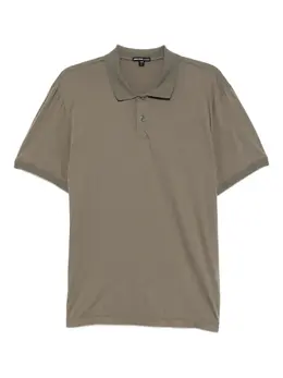 James Perse: Поло  Luxe Lotus цвета хаки