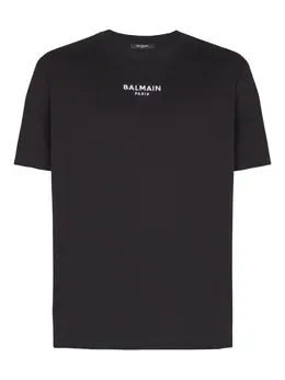 Balmain: Чёрная футболка 