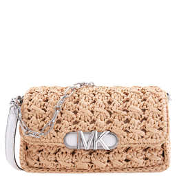 Michael Kors Parker Medium Woven Raffia Shoulder Bag 30s3s7pc2w-884