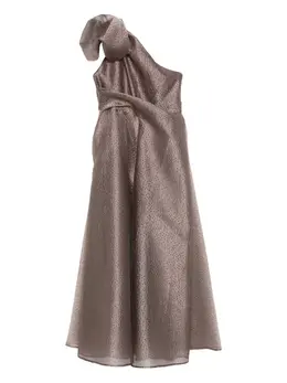 Talbot Runhof: Коричневое платье 