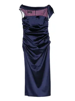 Talbot Runhof: Драпированное платье 