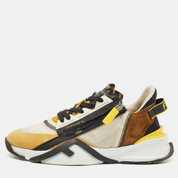 Fendi: Многоцветные кроссовки  Flow