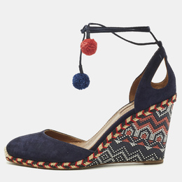 Aquazzura: Синие туфли 