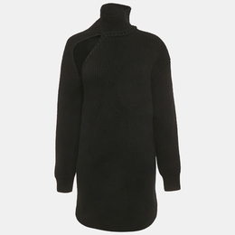 Bottega Veneta: Чёрное платье 