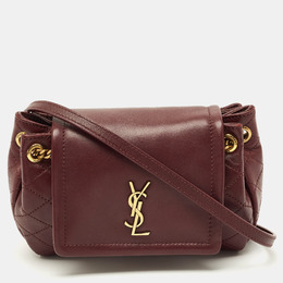 Saint Laurent Paris: Бордовая сумка через плечо  Nolita