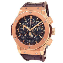 Pre-owned Hublot Classic Fusion Aerofusion Chronograph Automatic Mens Watch 525.ox.3280.lr