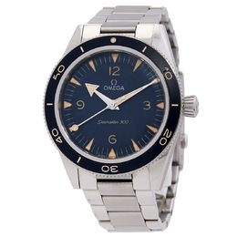 Pre-owned Omega Seamaster Automatic Chronometer Blue Dial Mens Watch 234.30.41.21.03.001